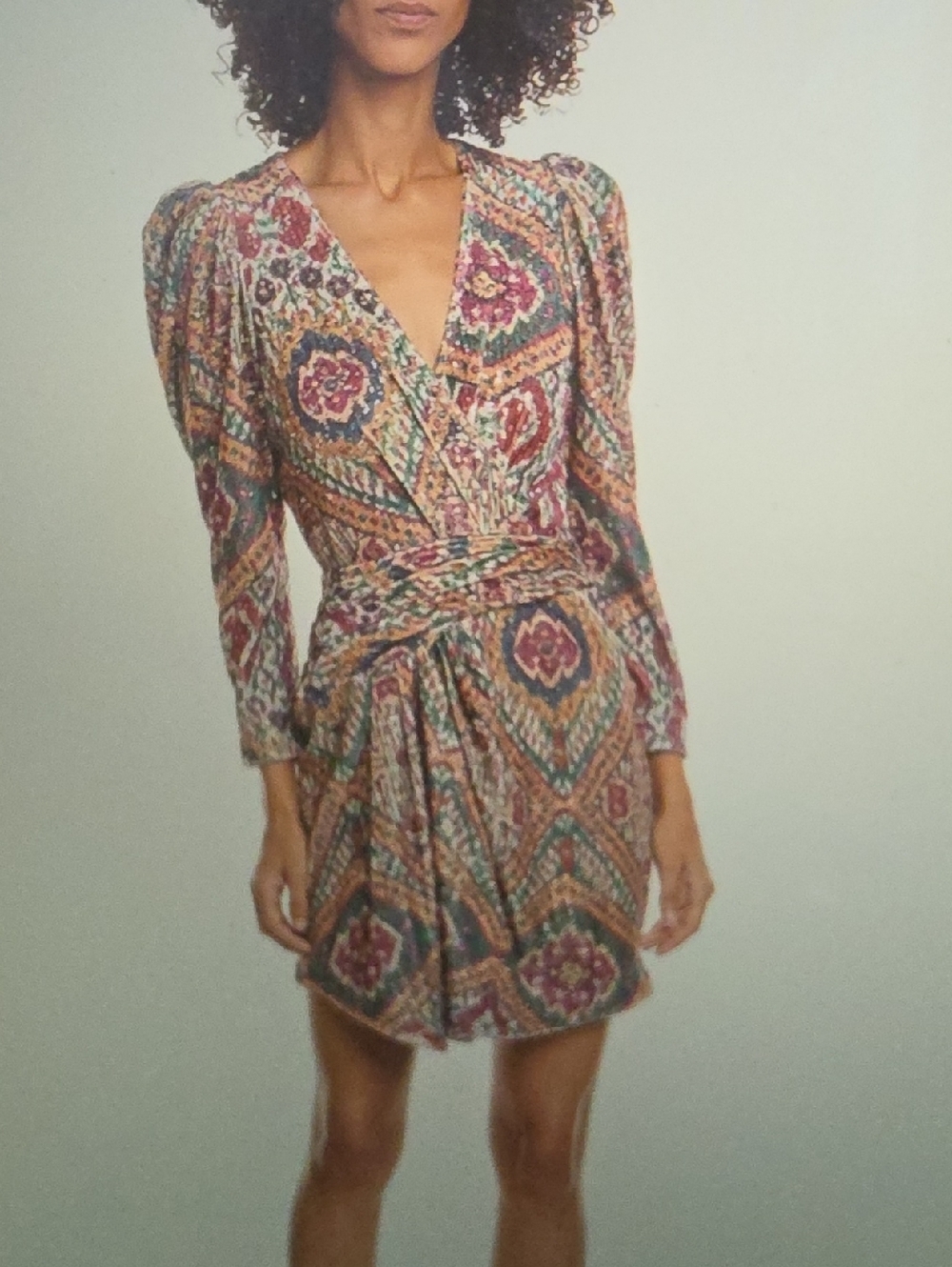 ba&sh Tola Velvet Sequin Mini Dress Size M $345